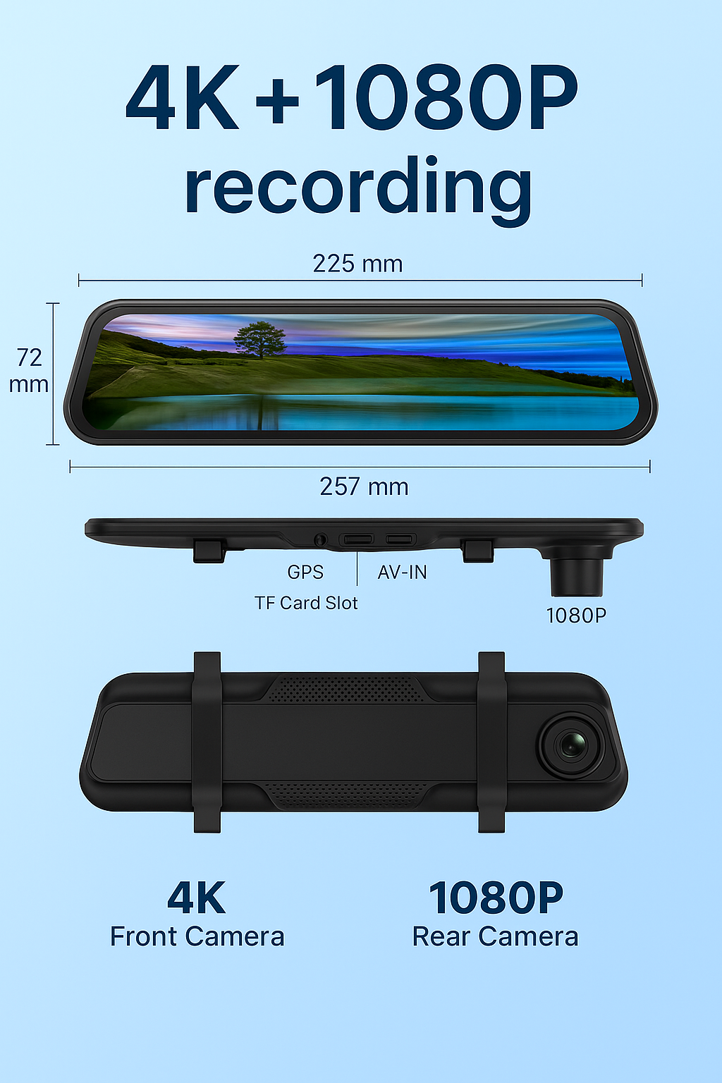 2026 Smart Mirror w/ CarPlay + Android Auto