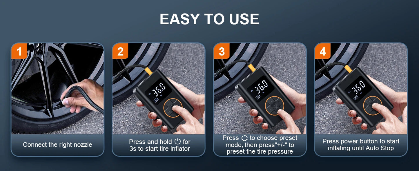 2026 Portable Air Compressor β Tire Inflator
