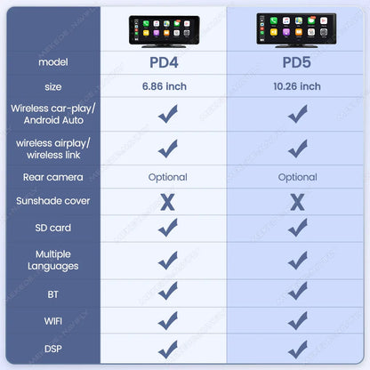 2026 6.86” / 10.26” CarPlay Touch Screen w/ Android Auto
