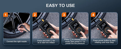 2026 Portable Air Compressor – Tire Inflator